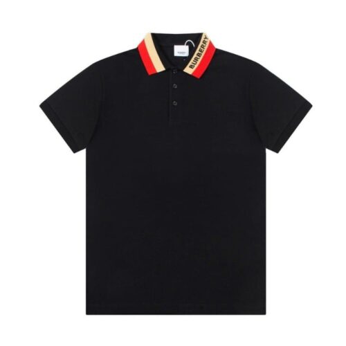 BRBRY Striped Collar Polo Shirt