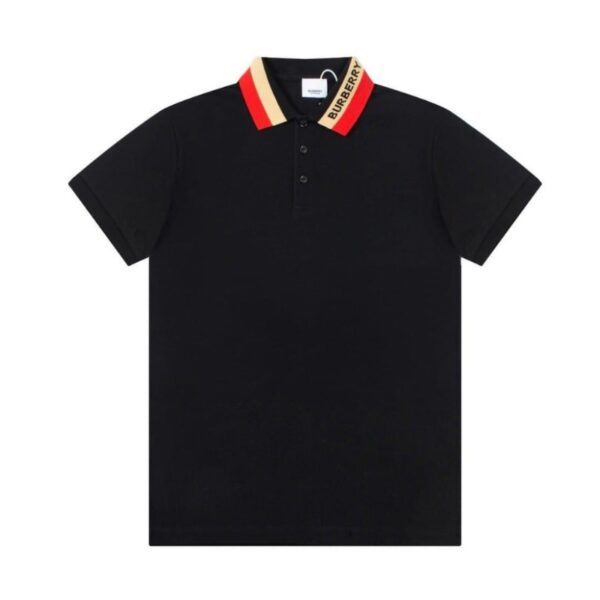 BRBRY Striped Collar Polo Shirt