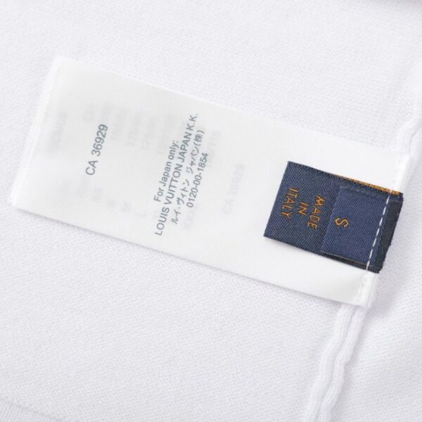 LV T-shirt White Pink Logo