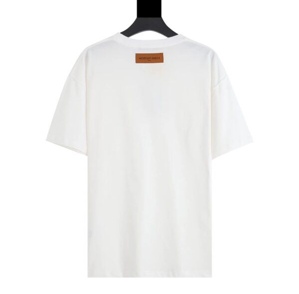 LV T-shirt White Embroidered Logo