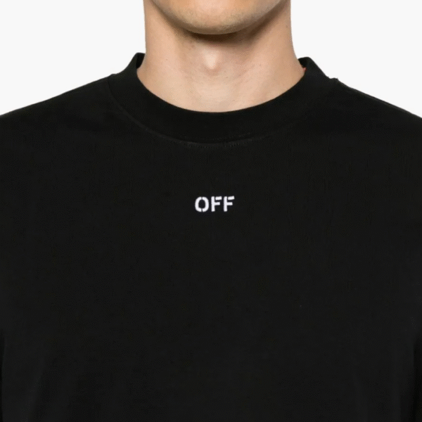 3-3.png OFF-WHT T-shirt Embroidered Logo Print Black