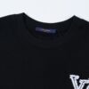 LV T-shirt Black White Logo