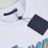 LV T-Shirt Drip Print White