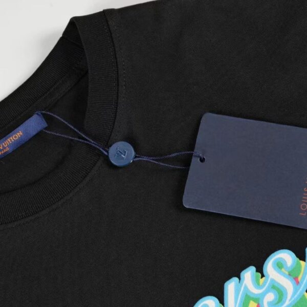 LV T-Shirt Drip Print Black