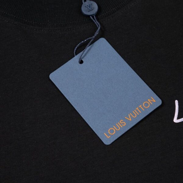 5-84-1.jpg LV T-shirt Black Yellow Monogram