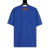 LV T-shirt Blue Embroidered Logo
