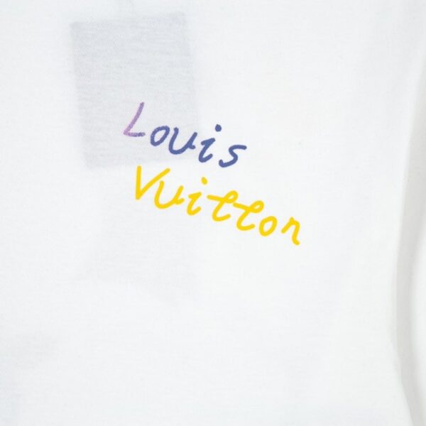 LV T-shirt White Yellow Monogram