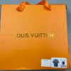 LV T-shirt Short-Sleeved Cotton Intarsia Crewneck