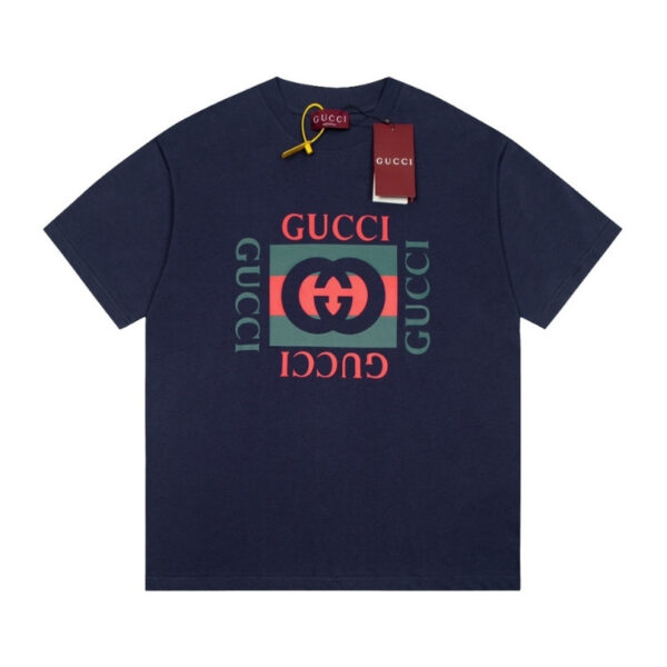 GG T-shirt GG Logo Print Navy