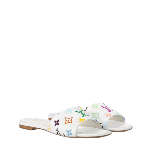 LV -TM 6AM Flat Mule White