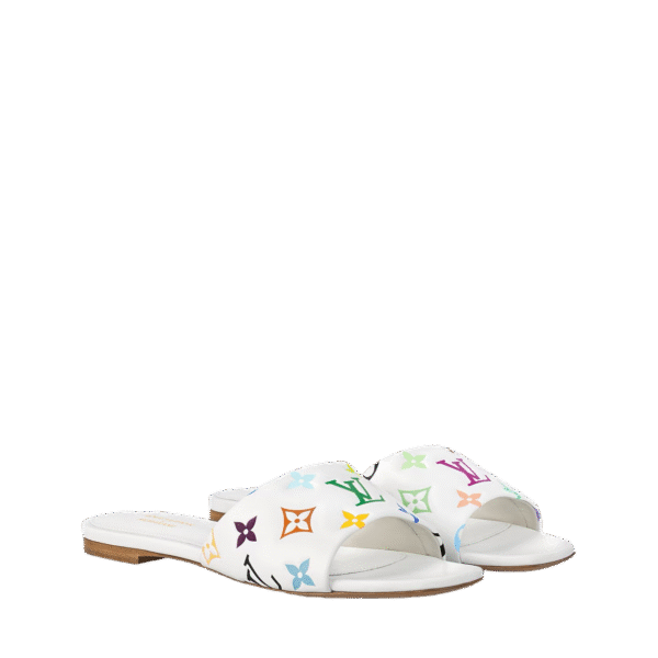 LV -TM 6AM Flat Mule White