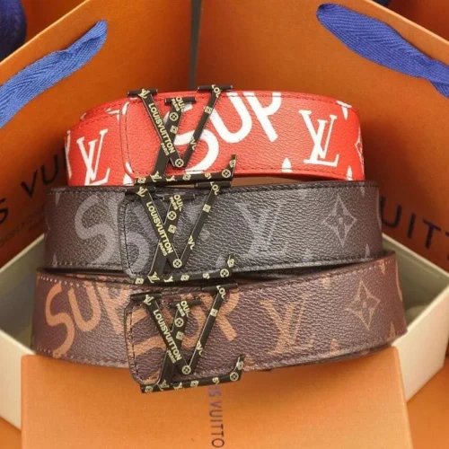 Belt Louis Vuitton x Supreme Monogram LV065