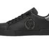 calfskin-nappa-portofino-sneakers-with-crown-patch-black.webp Calfskin nappa Portofino sneakers with crown patch Black