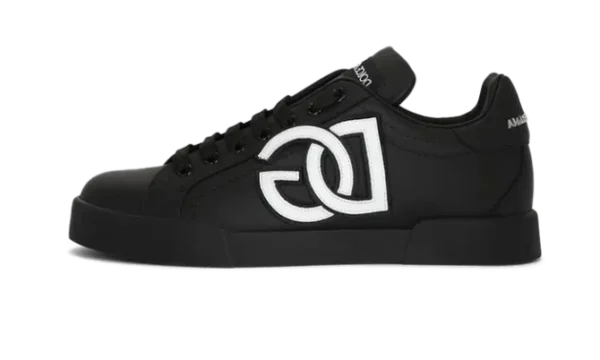 calfskin-portofino-sneakers-with-dg-logo-black-1.webp Calfskin Portofino sneakers with DG logo Black