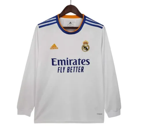Camiseta Retro Real Madrid 21/22 1ª Equipación manga larga