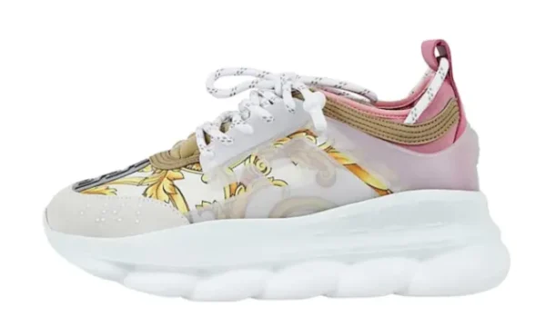 Chain Reaction White Pink Yellow Barocco (W)