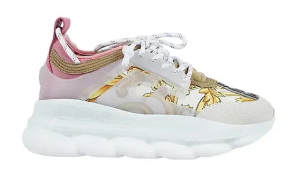 Chain Reaction White Pink Yellow Barocco (W)