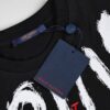 LV T-shirt Brushstroke Logo Black