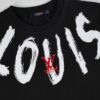 LV T-shirt Brushstroke Logo Black