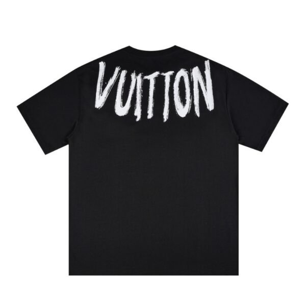 LV T-shirt Brushstroke Logo Black