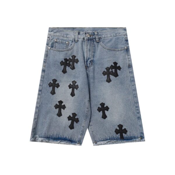 dfdfdf-11.jpg CHRM HRTS Shorts Black Cross Denim