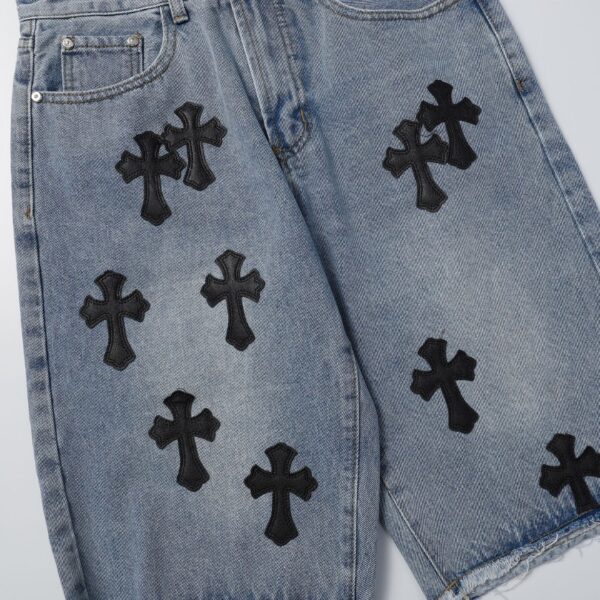 dfdfdf-13.jpg CHRM HRTS Shorts Black Cross Denim