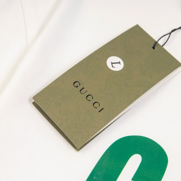 GG T-shirt Red Gradient Logo White