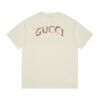GG T-shirt Distressed Logo Beige