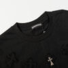 CHRM HRTS T-shirt Black Cross Embroidery