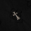 CHRM HRTS T-shirt Black Cross Embroidery