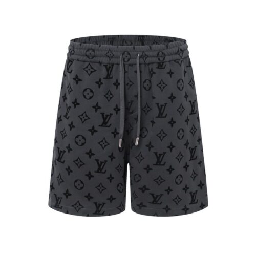 LV Shorts Monogram Grey Black