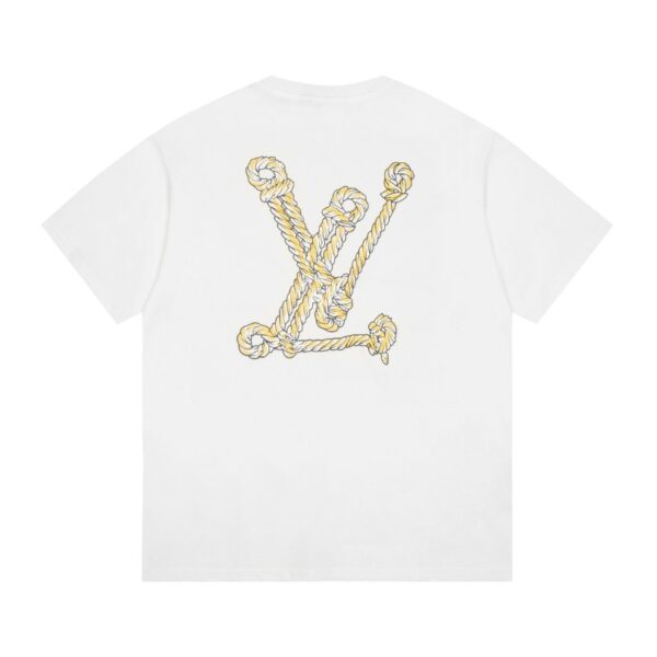 LV T-shirt Rope Logo White