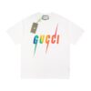 GG T-shirt Rainbow Logo White