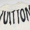LV T-shirt Brushstroke Logo White