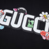 GG Graphic T-shirt with Cartoon Black Logo