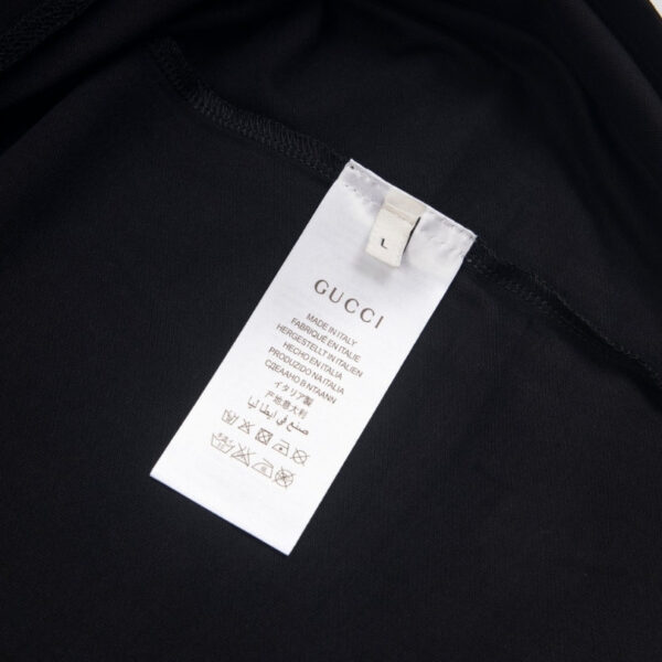 GG Graphic T-shirt with Cartoon Black Logo