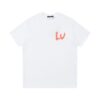 LV T-Shirt Multicolor Logo White