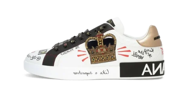 portofino-sneakers-in-printed-nappa-calfskin-with-patch-white-1.webp Portofino sneakers in printed nappa calfskin with patch White