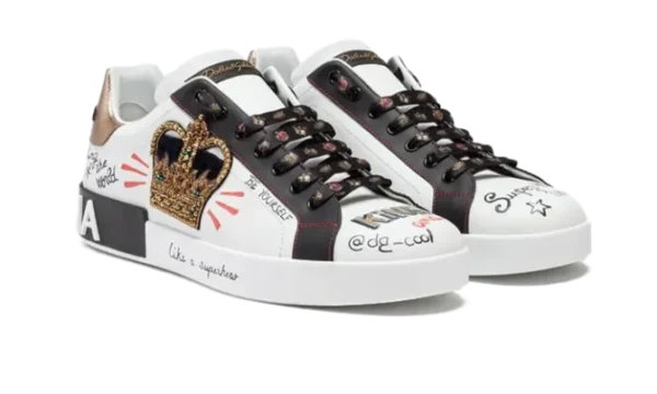portofino-sneakers-in-printed-nappa-calfskin-with-patch-white-2.webp Portofino sneakers in printed nappa calfskin with patch White