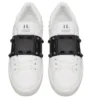Rockstud calfskin sneakers