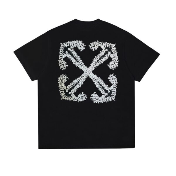 rthtrh2036-12.jpg OFF-WHT T-shirt Arrows Logo Black White