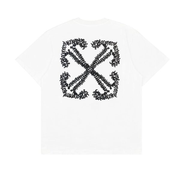 rthtrh2036-13.jpg OFF-WHT T-shirt Arrows Logo Black White
