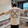 rthtrh2036-3.jpg OFF-WHT T-shirt Arrows Logo Black White