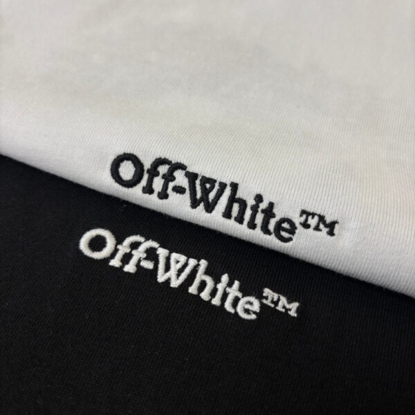 rthtrh2036-7.jpg OFF-WHT T-shirt Arrows Logo Black White