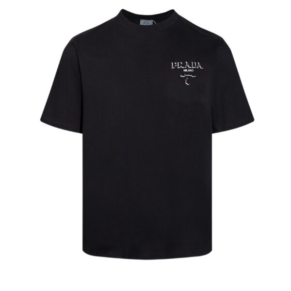 sdd323-10.jpg PRD T-shirt Milano Crest Logo Black