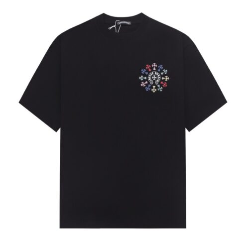 CHRM HRTS T-shirt Multicolor Cross Wreath Black