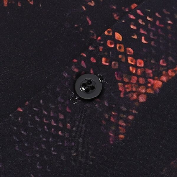 PRD Shirt Orange Black Graphic Print