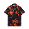 PRD Shirt Orange Black Graphic Print