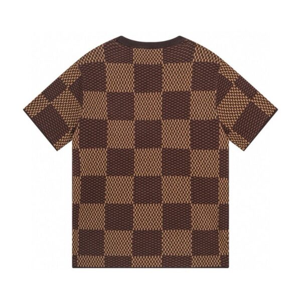 LV T-shirt Checkered Logo