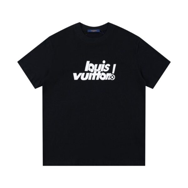 LV T-shirt Black Graphic Logo